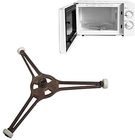 Support de plateau tournant pour micro-ondes avec anneau rotatif pour trépied en verre, plateau de jeu, support de guidage, support de support pour plaque tournante de 24,5 cm pour micro-ondes de 24,5