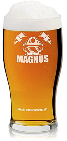 Maverton Bierglas mit Gravur - personalisierter Bierkrug - 570 ml - Geburtstagsgeschenk für Männer - Geschenkidee für Bierfreunde - Weihnachtsgeschenke - personalisierte Geschenke Herren