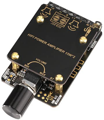 DollaTek PAM8620 Bluetooth 5.0 Audio Amplifier Board Stereo Channel High Power 15W*2 Amplificador