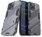 LOLFZ Case for iPhone 13 Pro Max, Armor Case with Stand Military Grade Protection Impact-Resistant Bumper Mobile Phone Cover for Apple iPhone 13 Pro Max (6.7 Inch) - Grey