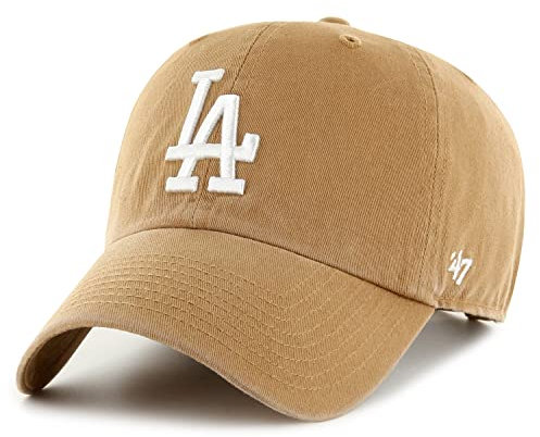 '47 Brand Strapback Cap - CLEAN UP Los Angeles Dodgers Camel