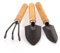 MissFox Gartenwerkzeug Set, 3 Stück Holzgriff Gartengeräte Set, Mini Gartenschaufel Rechen Spaten, Langlebig Sicher Bonsai Werkzeug für Pflanze Topfblumen