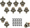 10 Piezas Abridores de Botellas de Pared Abrelatas de Botella Montado de Pared Vintage Abrebotellas de Cerveza Retro con Tornillos para Bar Cocina Hogar (Bronce)