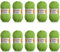 Wollidu Mila Garn zum Häkeln und Stricken 10 x 50g/133m Strickgarn 100% Polyacryl Häkelgarn Hellgrün Kiwi Grün
