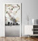 MyMaxxi - Tür bekleben mit Türtapete Türposter Türfolie Selbstklebend 90x200 Japanische Küste mit Blüten - Tür verschönern Türaufkleber Türklebefolie Gebirge Landschaft weiß