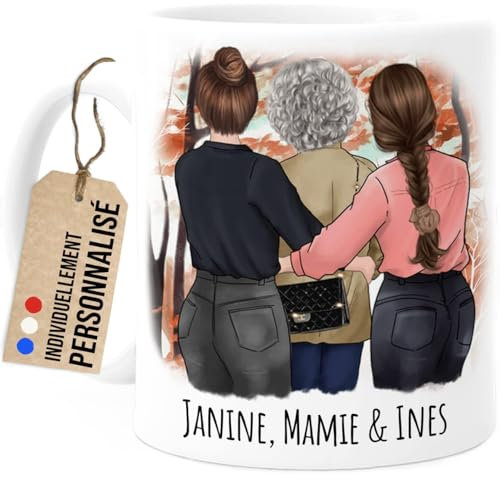 Tassenliebling® Personalisierte Oma Tasse Mit 2 Enkelkinder - Besonderes Geschenk Zum Geburtstag für Die Beste Oma Der Welt - Muttertagsgeschenk