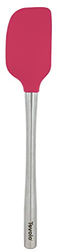 Tovolo Flex-Core Stainless Steel Handled Spatula, Heat-Resistant & BPA-Free Silicone Turner Head, Safe for Cast Iron & Non-Stick Cookware, Dishwasher-Safe: Home & Kitchen