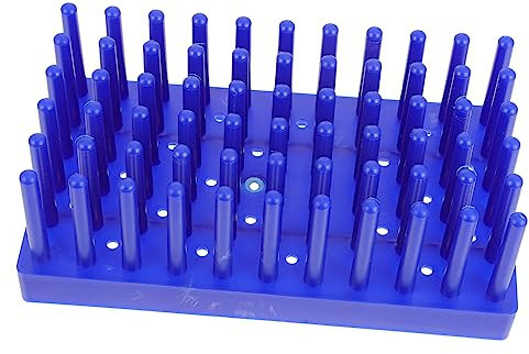 Mobestech Plätze Reagenzglasständer Aus Robustem Kunststoff Test Tube Rack Für Labor Trocknen Und Aufbewahrung Von Reagenzgläsern Leicht Und Platzsparend Für Wissenschaftliche Anwendungen Und