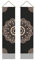 AHANDMAKER Wandbehang mit Blumenmuster, Bohemian-Dekor, ästhetisch, Vintage, für Schlafzimmer, Wohnzimmer, Wohnheim, Heimdekoration (130 x 33 cm), 2 Stück