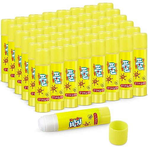 Tenare 48 Pcs Glue Stick 9g Craft Glue for Arts and Crafts Activities Quality Paper Multipack for Office Home School Students Adults Making Working Supplies