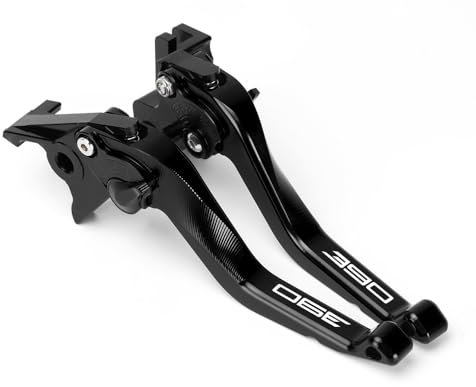 Mokiton Kurze Brems- und Kupplungshebel für Motorrad, kompatibel mit K.T.M 390 Duke/390 RC 2013–2022 2023, kürzere Hebel vorne KTM Duke390 RC390 390duke 390rc Zubehör (schwarz)