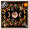 Yurosiay Tarotkarten Tischdecke 49×49cm Vintage Astrologie Tuch Nordischer Stil Mond Blumen Bedruckte Tischdecke Altar Tarot Tischdecke Quadratisch Tarot Spiel Tischdecke Altar Tischdecke 6#