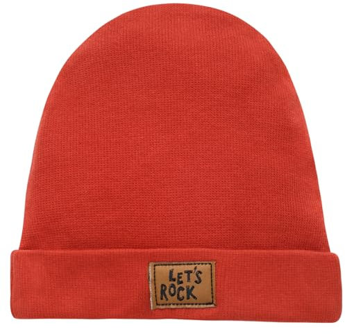 Pinokio Beanie Mütze Lets Rock, rot Jungen, Gr 47-53(53)