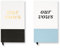 Kate Spade New York Our Vows Vow Hardcover 4 x 7 Notebook Journals with 80 Lined Pages, Set of 2 for Weddings, Blue and Black, Our Vows
