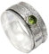 JEWELFORCE Peridot Edelstein Spinner Ring Herren und Damen Spinner Ring 925 Sterling Silber Spinner Alle Größen handgefertigter Schmuck JSR 147B_48 (15.3)