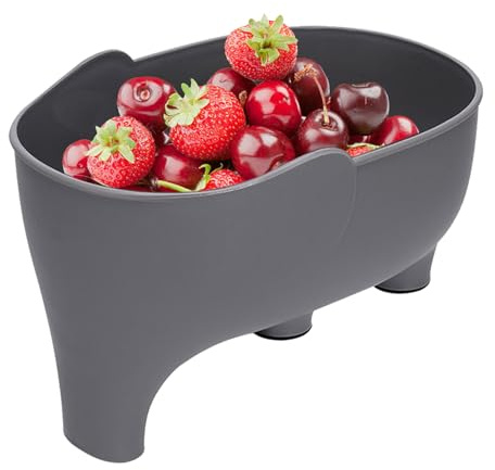 Shurzzesj Elephant Shaped Sink Strainer,Multifunctional Dish Drainer | Adorable Elephant Sink Drainer Fits Most Kitchen Sinks, for Draining Fruits, Vegetables,