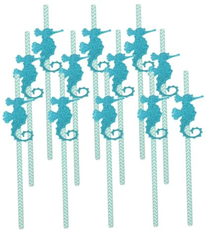 Ipetboom Pajitas de Papel Ecológicas para Fiestas 12 Unidades Pajitas con Sonido Suministros para Despedidas de Soltera