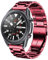 DEALELE Cinturino compatibile con Samsung Galaxy Watch 46 mm / Galaxy 3 45 mm / Huawei Watch GT5 / GT5 Pro 46 mm / 4/4 pro / 3/3 Pro / GT4 / GT3 46 mm, 22 mm, in acciaio inox e metallo, rosso