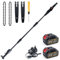 CHANGEMOORE Brushless Cordless Pole Saw 3-Section with 2x3.0Ah Battery & Charger, 169cm Mini Chainsaw with Extension Pole, Pole Chainsaw Long Reach for Pruning Garden, Fixed Saw Head More Stability