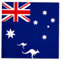 Papierservietten mit Australien Flagge Motiv – 40 Stück, 33x33 cm, 1/4 Falz, 3-lagig für australisches BBQ, Fanparty, Nationalfeiertag, Länderdeko oder Mottopartys (2 x 20 Servietten)