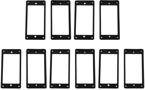 Sizoriruk 10Pcs Flat Humbucker Pickup Mounting Ring Frame ABS for Electric Guitar