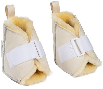 Sanofell by Werner Christ Fersenschoner Lammfell “FLORIDA” – Natur – Luxuriöser Schutz für Ferse & Sprunggelenk, Einheitsgröße, echtem medizinischem Lammfell, maschinenwaschbar, Dekubitusprophylaxe
