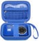 Elonbo Camera Carrying Case for Kodak PIXPRO FZ55 / FZ53 / FZ45 / FZ43 16MP Digital Camera, Vlogging Camera Storage Holder Trave Bag, ​Mesh Bag Fits Batteries, Cable, Memory Card, Blue