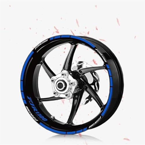 GKHUBJFH Felgenaufkleber Magnete Motorrad Aufkleber Trend Rad Reflektierende Dekorative Aufkleber Reifen Streifen Film Für FJR1300 FJR 1300(A)