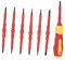 Lurrose 1 Juego Destornillador De Lápiz Eléctrico Aislado Bits Cabeza Plana Intercambiable Trinquete Destornillador Electronico Mecánico Rojo Ordenador Personal