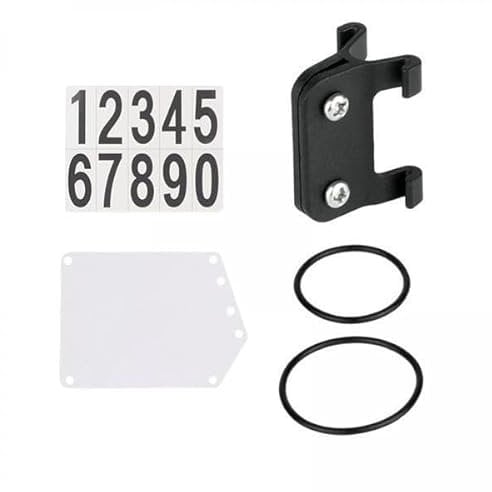 rockible 2x Universal Bike License Plate Holder with Adjustable Straps for Rear Rack Attachment