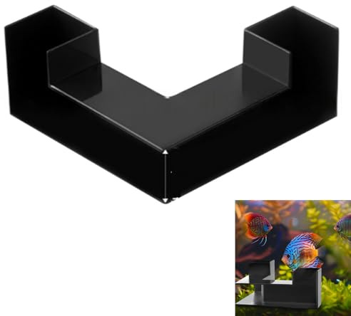 fufupaw Aquarium Tunnel, Aquariums Deko, Aquarium Höhle, Für Fische Und Garnelen, Schwarz Aquariums Versteck, Natürliche Unterwasserhöhle, Für Süßwasser Und Meerwasser Aquarien