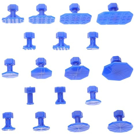 TOBBOMEY 18 pollici Kit da Tirabolli Carrozzeria con Ventose Blu Resistenti e Riutilizzabili per Riparazione Ammaccature Auto senza Bodywork per Bolli da Grandine e Impatti di Varie