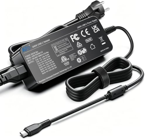 KFD 240W USB-C Kabel GaN Netzteil PD 3.1 48V 5A 36V 5A für Hochleistung | 240W PD 3.1 Schnellladekabel mit 48V 5A für leistungsstarke Laptops, NVIDIA DGX Spark/Asus Ascent GX10 Desktop AI Computer