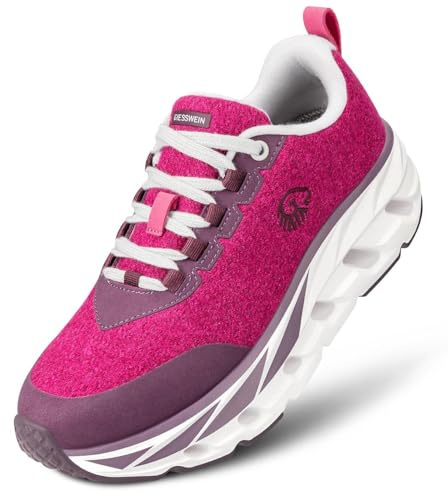 Giesswein Wool Dream Women – Damen Merino Sneaker mit ETPU Luftkissensohle, rutschfeste Gummisohle, Leichter Komfortschuh für Alltag & Freizeit