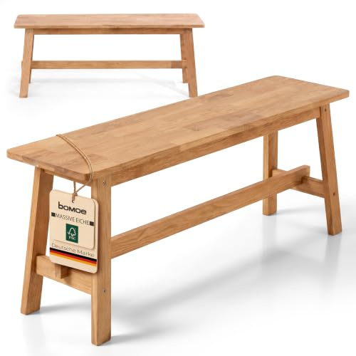 bomoe Banco de Madera FSC® Roble Macizo Aceitado para Entrada hasta 250 kg