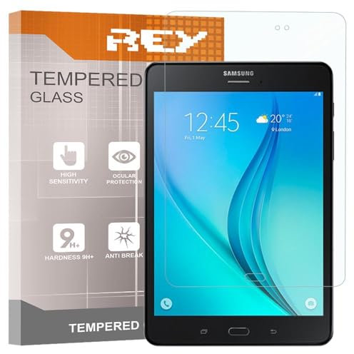 REY Bildschirmschutz aus gehärtetem Glas für Samsung Galaxy Tab S3 9.7 WiFi, Schutzfolie, Displayschutzfolie 9H+ Härte, Anti-Kratzen-Öl-Bläschen