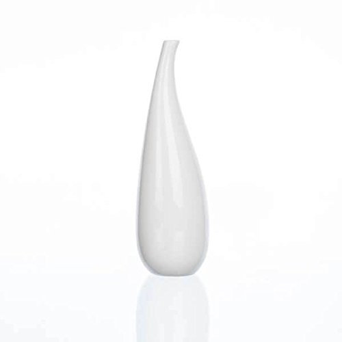 Sandra Rich, Porzellan- VASE Curved 20 cm. Für Einzelblumen. (Nur für Trockendeko)