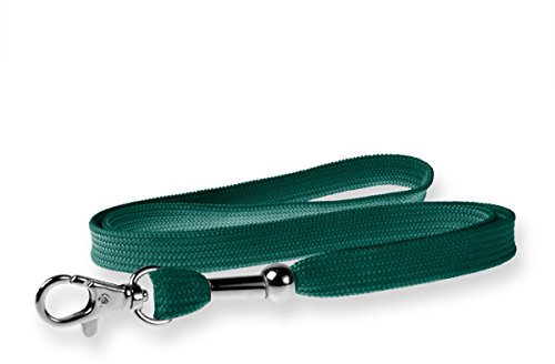 Kandinsky Schlüsselbänder Lanyards unbedruckt, Dunkelgrün (grün), mit Verschluss, 12 mm Breite (50 Stück)