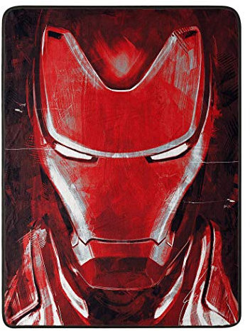 Northwest Marvel Avengers Endgame Iron Man's Threat, Micro Raschel Überwurfdecke, 117 x 152 cm, Mehrfarbig