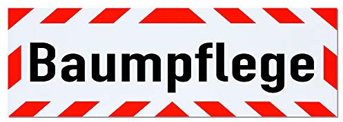 Magnetschild Baumpflege | Schild magnetisch | mehrere Größen lieferbar (65 x 20 cm)