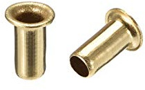 uxcell Rivetti cavi, Foro in rame cava Rivetti Grommets Circuit Board PCB 4mm x 8mm 200Pcs
