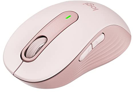Logitech Signature M650 Mouse wireless - Per mani piccole e medie, Durata Batteria 2 anni, Clic Silenziosi, Tasti Personalizzabili, Bluetooth, per PC/Mac/Più dispositivi/Chromebook - Rosa