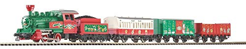 57081-Start-Set Weihnachten Lok + 3 Wg. Bettung, grün