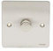 Schneider Electric Ultimate Flat Plate - Single 2 Way LED Dimmer Light Switch, 100 W/VA, GU6212LMSS, Stainless Steel