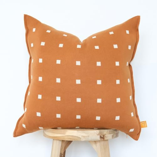 Lumi Living Kissenbezug, 100 % weiche Baumwolle, gestrickt, modern, Lendenwirbelstütze, doppelseitig, grün/schwarze Linien, 30,5 x 50,8 cm