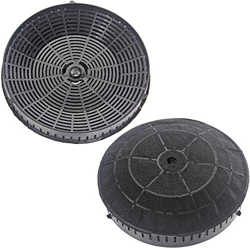 SPARES2GO Type 57 Round Carbon Filter compatible with Hotpoint HXQVC8ATK Cooker Hood Vent Extractor (Pack of 2)