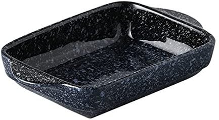 Bandeja Horno Bakeware - ROASTOR DE PONES RECTANGULOS, FLAQUETE DE Pantalla con Manos Doble, Panna DE LASAÑA, PANTENIMIENTO DE TOSEADO DEFEZADO para COCINAR Y HORARIR, 1 Pieza Fuente para Lasaña