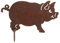 Manufaktur Lichtbogen Rost Schwein zum Einschrauben