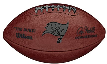 Wilson The Duke NFL Team Metallic Football - Tampa Bay Buccaneers