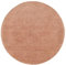 RugVista, Handloom, Teppich, Hochflor, Ø 200 cm, Rund, Shaggy, Wolle, Flur, Schlafzimmer, Küche, Wohnzimmer, Terracotta, Off White